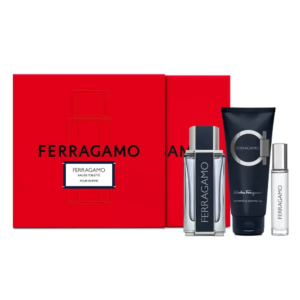 Salvatore Ferragamo Pour Homme Eau De Toilette 3 Piece Gift Set for Men 100ml
